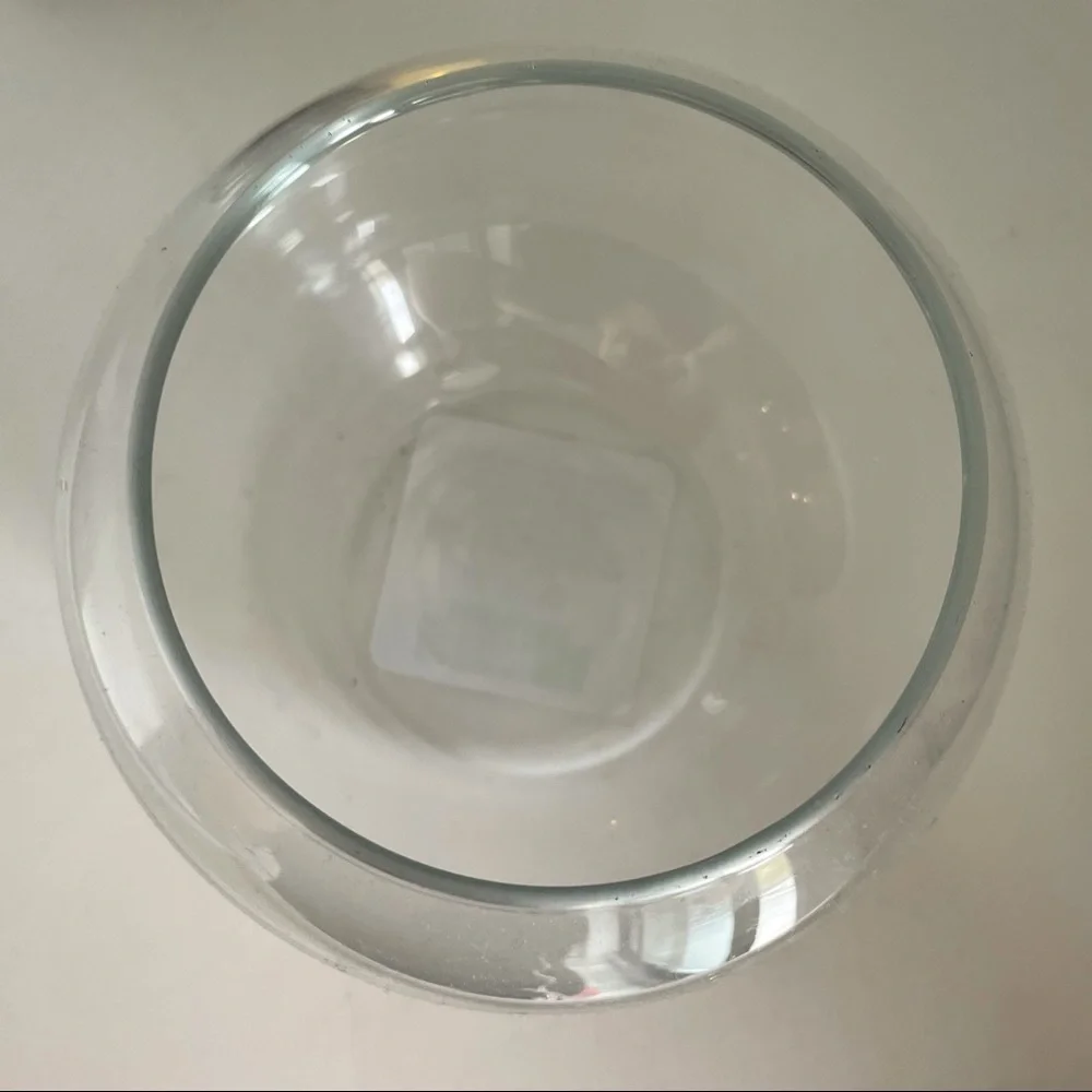 Clear Round Standing Makrame Hanging Bowl Flower Vase Glass Jar Candle Holder